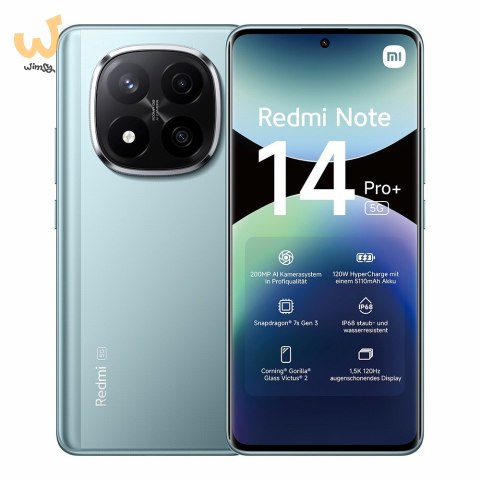 Smartfon Xiaomi Redmi Note 14 Pro+ 5G 8/256GB Frost Blue Smartfon Xiaomi Redmi Note 14 Pro+ 5G 8/256GB Frost Blue