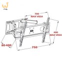 Uchwyt ścienny do telewizora ART AR-52 (ścienne; 30" - 70"; max. 60kg)