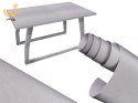 Folia okleina rolka aluminium imitująca metal metalic szczotkowana szara 1,52x30m
