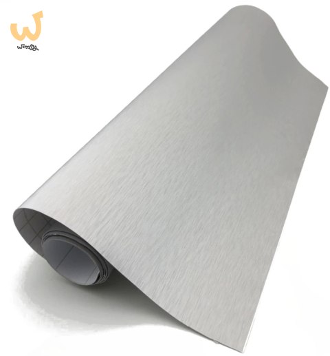 Folia okleina rolka aluminium imitująca metal metalic szczotkowana szara 1,52x30m Folia okleina rolka aluminium imitująca metal metalic szczotkowana szara 1,52x30m