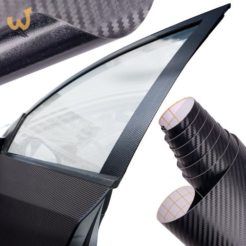 Folia rolka carbon 3D czarna 1,27x28m Folia rolka carbon 3D czarna 1,27x28m