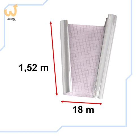 Folia rolka lustrzana lustro chrom srebrna 1,52x18m Folia rolka lustrzana lustro chrom srebrna 1,52x18m
