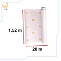 Folia rolka matowa gładka biała 1,52x28m