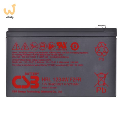 Akumulator CSB HRL1234WF2FR 12V 9Ah Akumulator CSB HRL1234WF2FR 12V 9Ah
