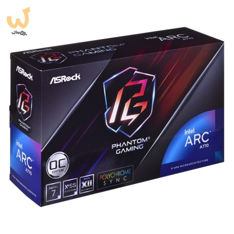 Karta graficzna ASRock Arc A770 Phantom Gaming 16GB OC Karta graficzna ASRock Arc A770 Phantom Gaming 16GB OC