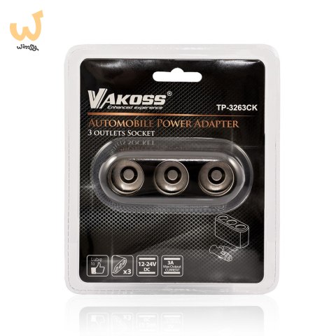 Ładowarka samochodowa do smartfona VAKOSS TP-3263CK (3000 mA) Ładowarka samochodowa do smartfona VAKOSS TP-3263CK (3000 mA)