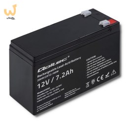 QOLTEC AKUMULATOR AGM 12V | 7.2AH | MAX 108A