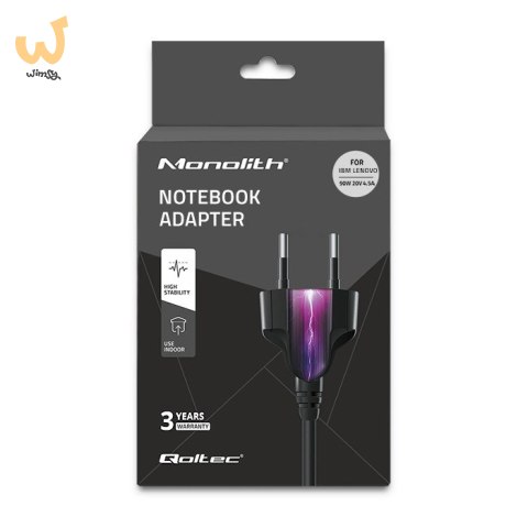 Zasilacz Qoltec 50093.90W do notebooka IBM, Lenovo (20 V; 4,5 A; 90W; 7.9 mm x 5.5 mm) Zasilacz Qoltec 50093.90W do notebooka IBM, Lenovo (20 V; 4,5 A; 90W; 7.9 mm x 5.5 mm)