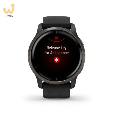 Zegarek Garmin Venu 2 (45 mm) Slate Stainless Steel Bezel / Black Case / Silicone Band Zegarek Garmin Venu 2 (45 mm) Slate Stainless Steel Bezel / Black Case / Silicone Band