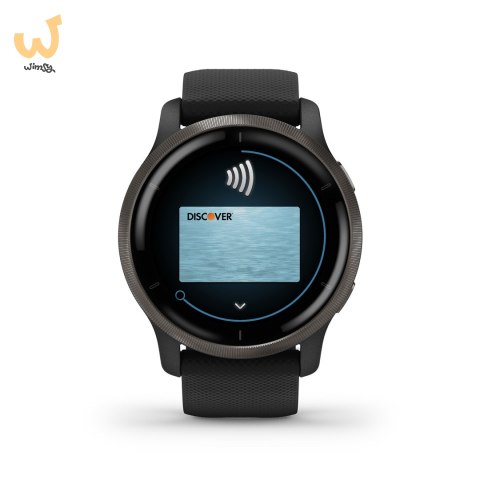 Zegarek Garmin Venu 2 (45 mm) Slate Stainless Steel Bezel / Black Case / Silicone Band Zegarek Garmin Venu 2 (45 mm) Slate Stainless Steel Bezel / Black Case / Silicone Band