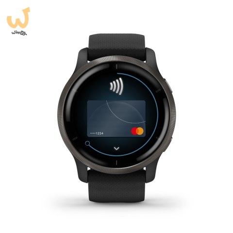 Zegarek Garmin Venu 2 (45 mm) Slate Stainless Steel Bezel / Black Case / Silicone Band Zegarek Garmin Venu 2 (45 mm) Slate Stainless Steel Bezel / Black Case / Silicone Band