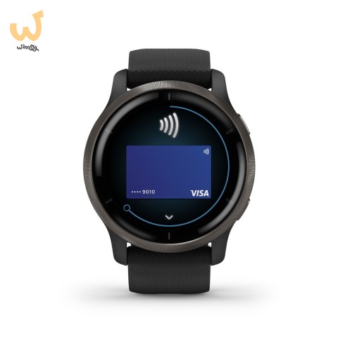 Zegarek Garmin Venu 2 (45 mm) Slate Stainless Steel Bezel / Black Case / Silicone Band Zegarek Garmin Venu 2 (45 mm) Slate Stainless Steel Bezel / Black Case / Silicone Band