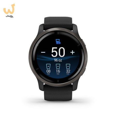 Zegarek Garmin Venu 2 (45 mm) Slate Stainless Steel Bezel / Black Case / Silicone Band Zegarek Garmin Venu 2 (45 mm) Slate Stainless Steel Bezel / Black Case / Silicone Band