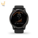 Zegarek Garmin Venu 2 (45 mm) Slate Stainless Steel Bezel / Black Case / Silicone Band