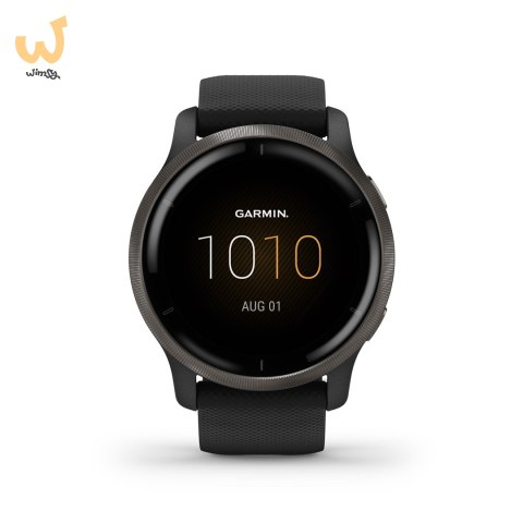 Zegarek Garmin Venu 2 (45 mm) Slate Stainless Steel Bezel / Black Case / Silicone Band Zegarek Garmin Venu 2 (45 mm) Slate Stainless Steel Bezel / Black Case / Silicone Band