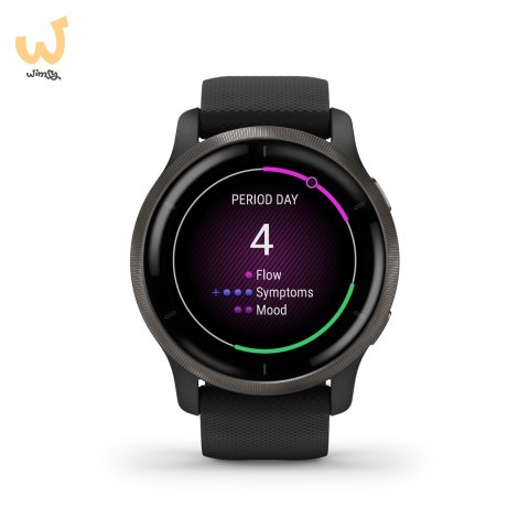 Zegarek Garmin Venu 2 (45 mm) Slate Stainless Steel Bezel / Black Case / Silicone Band Zegarek Garmin Venu 2 (45 mm) Slate Stainless Steel Bezel / Black Case / Silicone Band