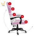 Fotel gamingowy Huzaro Force 4.4 Pink Mesh