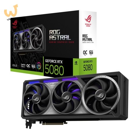 Karta graficzna ASUS ROG ASTRAL GeForce RTX 5080 OC 16GB Karta graficzna ASUS ROG ASTRAL GeForce RTX 5080 OC 16GB