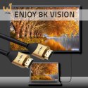 QOLTEC KABEL HDMI V2.1 ULTRA HIGH SPEED 8K | 60HZ | 30AWG | GOLD