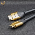 QOLTEC KABEL HDMI V2.1 ULTRA HIGH SPEED 8K | 60HZ | 30AWG | GOLD
