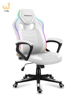 Fotel gamingowy Huzaro Force 2.5 RGB WHITE MESH
