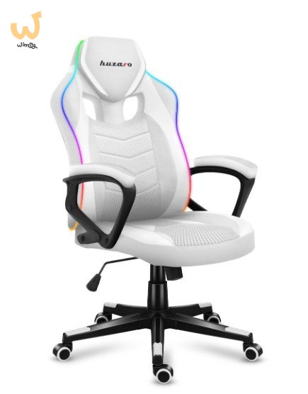 Fotel gamingowy Huzaro Force 2.5 RGB WHITE MESH Fotel gamingowy Huzaro Force 2.5 RGB WHITE MESH