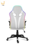 Fotel gamingowy Huzaro Force 2.5 RGB WHITE MESH