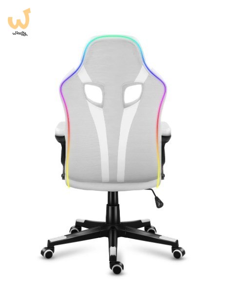 Fotel gamingowy Huzaro Force 2.5 RGB WHITE MESH Fotel gamingowy Huzaro Force 2.5 RGB WHITE MESH