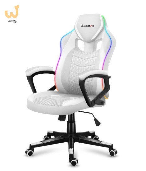 Fotel gamingowy Huzaro Force 2.5 RGB WHITE MESH Fotel gamingowy Huzaro Force 2.5 RGB WHITE MESH