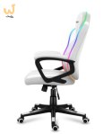 Fotel gamingowy Huzaro Force 2.5 RGB WHITE MESH