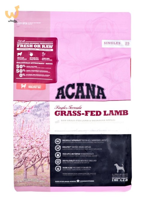 ACANA Grass-fed Lamb 2kg (WYPRZEDAŻ) ACANA Grass-fed Lamb 2kg (WYPRZEDAŻ)