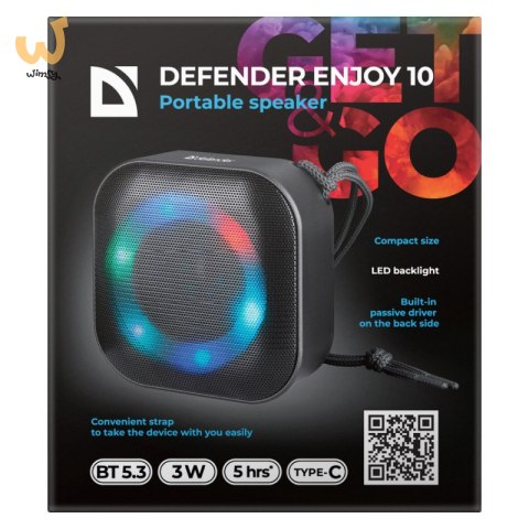 DEFENDER GŁOŚNIK ENJOY 10 BLUETOOTH CZARNY DEFENDER GŁOŚNIK ENJOY 10 BLUETOOTH CZARNY