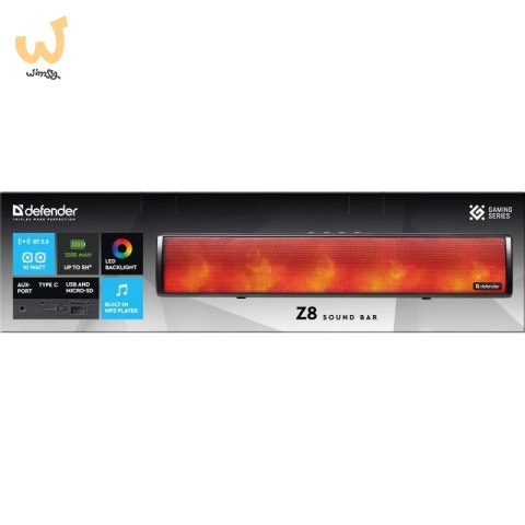 DEFENDER GŁOŚNIK SOUNDBAR Z8 10W LED BLUETOOTH DEFENDER GŁOŚNIK SOUNDBAR Z8 10W LED BLUETOOTH