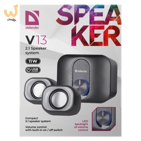 DEFENDER GŁOŚNIK V13 2.1 11W USB DEFENDER GŁOŚNIK V13 2.1 11W USB