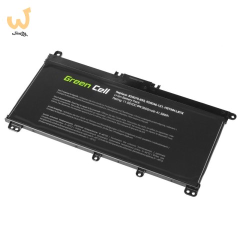 GREEN CELL BATERIA HP145 TF03XL DO HP PAVILION 14 15 15T 15Z 17 17Z 3400MAH 11,55V GREEN CELL BATERIA HP145 TF03XL DO HP PAVILION 14 15 15T 15Z 17 17Z 3400MAH 11,55V