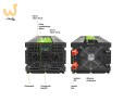 GREEN CELL PRZETWORNICA LCD 48V/230V 5000W/10000W CZYSTY SINUS INVGC48P5000LCD