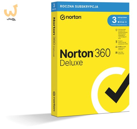 Norton 360 Deluxe 3D/12M ESD (NIE WYMAGA KARTY) Norton 360 Deluxe 3D/12M ESD (NIE WYMAGA KARTY)