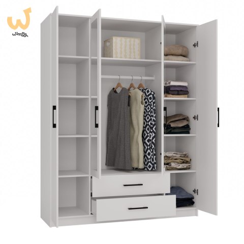 SZAFA ROMANA 160X205 BIAŁA Z LUSTREM SZAFA ROMANA 160X205 BIAŁA Z LUSTREM