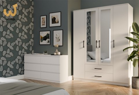 SZAFA ROMANA 160X205 BIAŁA Z LUSTREM SZAFA ROMANA 160X205 BIAŁA Z LUSTREM