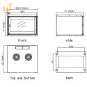 TECHLY SZAFKA WISZĄCA ECO 19 6U/450MM ZMONTOWANA C