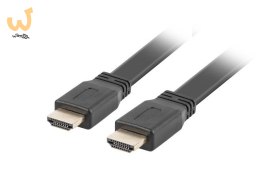 Kabel Lanberg CA-HDMI-21CU-0018-BK (HDMI M - HDMI M; 1,8m; kolor czarny)