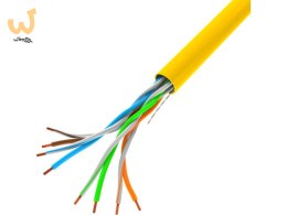 LANBERG KABEL LAN UTP 100MB/S 305M DRUT CCA ŻÓŁTY