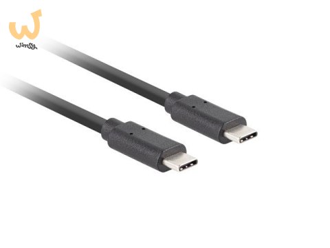 LANBERG KABEL USB-C M/M 3.2 GEN2 1M 10GB/S PD100W CA-CMCM-32CU-0010-BK LANBERG KABEL USB-C M/M 3.2 GEN2 1M 10GB/S PD100W CA-CMCM-32CU-0010-BK