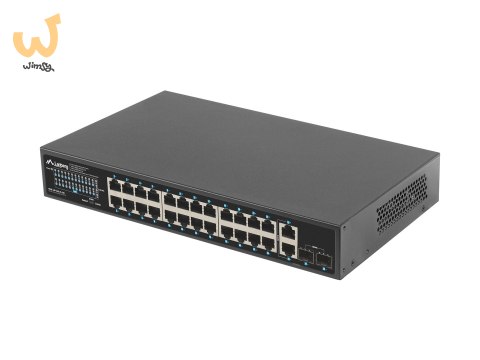 LANBERG SWITCH POE RACK 19" 24X 1GB POE+/2X GB/2X SFP 250W RSGE-24P-2GE-2S-250 LANBERG SWITCH POE RACK 19" 24X 1GB POE+/2X GB/2X SFP 250W RSGE-24P-2GE-2S-250