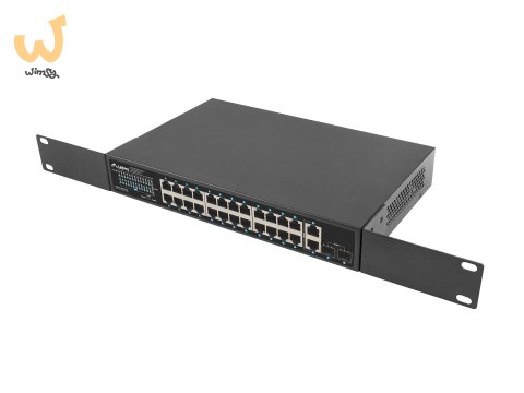 LANBERG SWITCH POE RACK 19" 24X 1GB POE+/2X GB/2X SFP 250W RSGE-24P-2GE-2S-250 LANBERG SWITCH POE RACK 19" 24X 1GB POE+/2X GB/2X SFP 250W RSGE-24P-2GE-2S-250