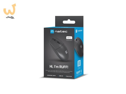 NATEC MYSZ RUFF 2 1000DPI CZARNA NMY-1987 NATEC MYSZ RUFF 2 1000DPI CZARNA NMY-1987