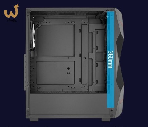 Obudowa AEROCOOL PGS VOLCAN-G-BK-v1 Obudowa AEROCOOL PGS VOLCAN-G-BK-v1