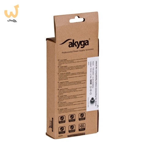 Zasilacz sieciowy Akyga AK-ND-10 do notebooka Acer, Asus, DELL, Lenovo, Toshiba (19 V; 4,74 A; 90W; 5.5 mm x 2.5 mm) Zasilacz sieciowy Akyga AK-ND-10 do notebooka Acer, Asus, DELL, Lenovo, Toshiba (19 V; 4,74 A; 90W; 5.5 mm x 2.5 mm)