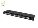 LANBERG PATCH PANEL 24 PORT 1U 19" KAT.6A FTP CZARNY PPSA-1024-B