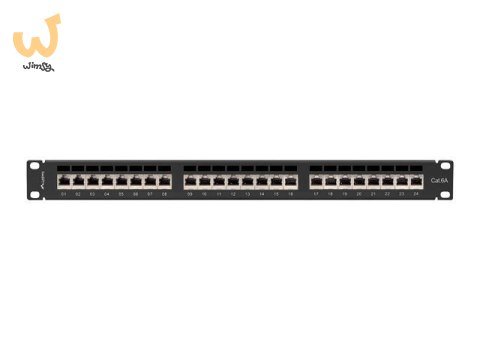 LANBERG PATCH PANEL 24 PORT 1U 19" KAT.6A FTP CZARNY PPSA-1024-B LANBERG PATCH PANEL 24 PORT 1U 19" KAT.6A FTP CZARNY PPSA-1024-B